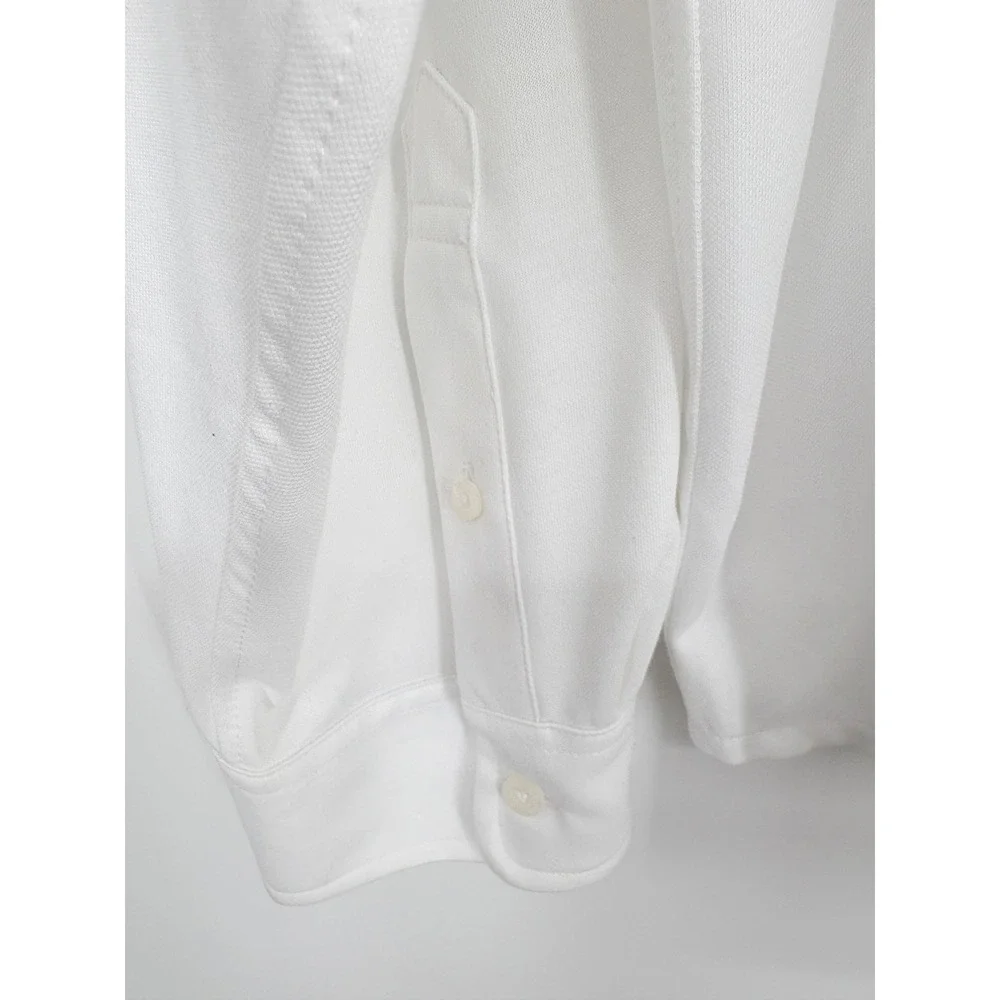 NWT‎ XXL J.Crew Men's Performance Knit Oxford Shirt White